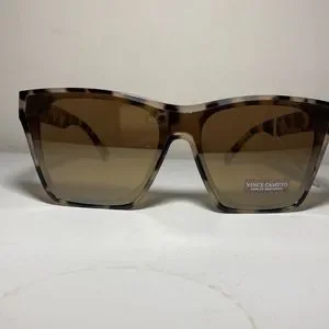 Vince Camuto leopard print sunglasses 100% UV absorptive Vince Camuto VC1069 LE Geometric Sunglasses Leopard Frame  main image 3